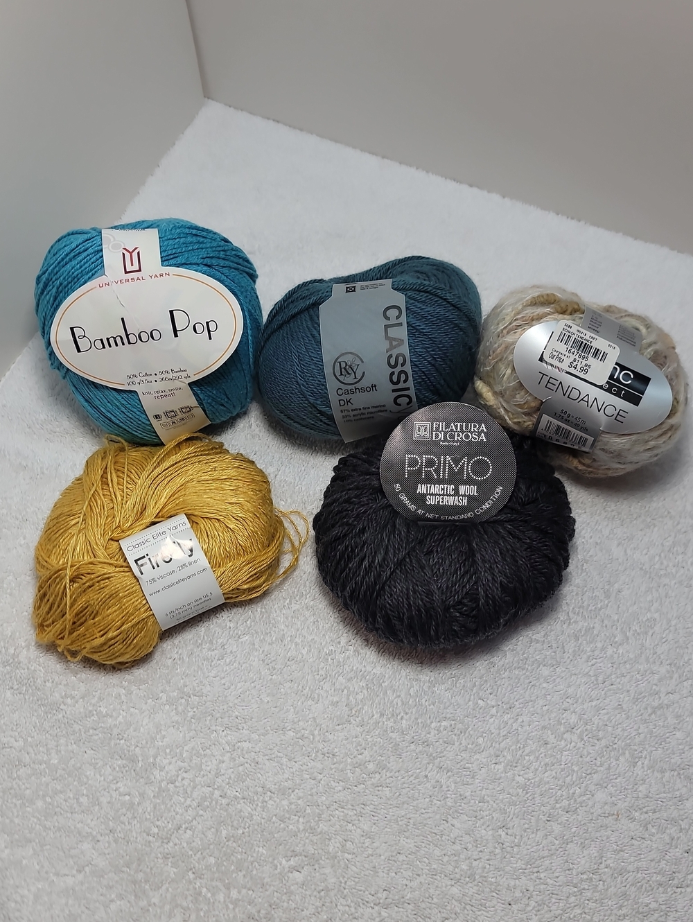 Asst. Yarn Bundle Multi ODDS 5 Balls - NWT -  #9